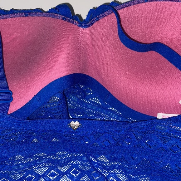 PINK front cross push up bralette - Picture 4 of 4